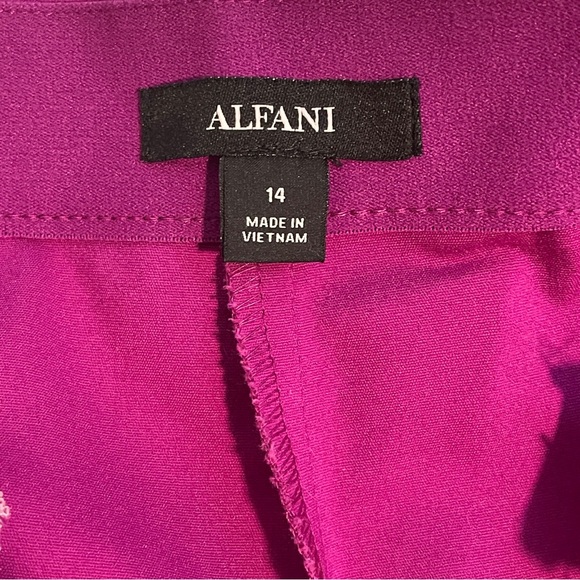 Alfani Pink Straight Leg Pants - Picture 5 of 6